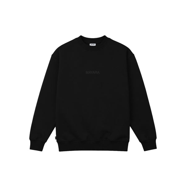 BLACK - HEAVY CREWNECK