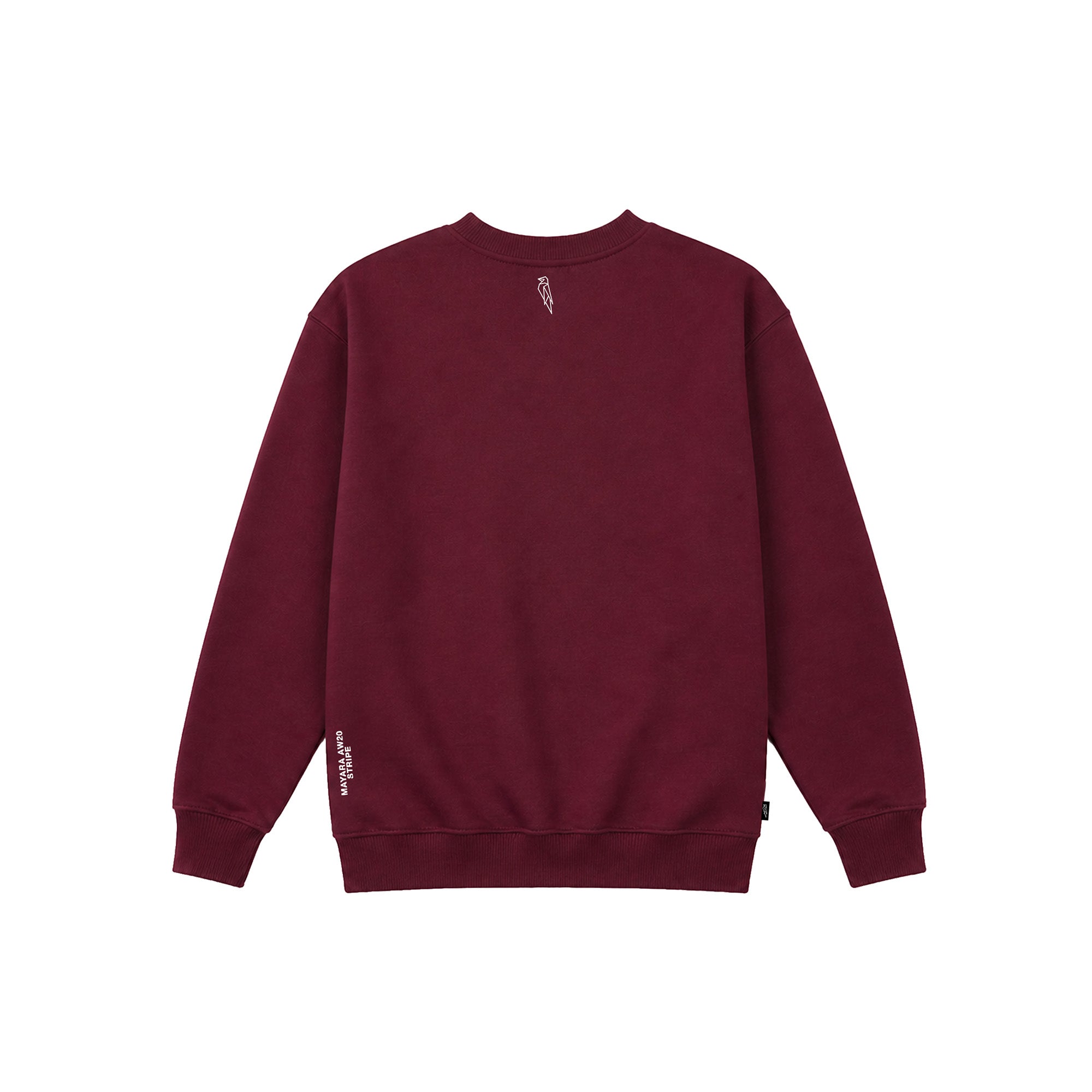 STRIPE | CREWNECK BURGUNDY