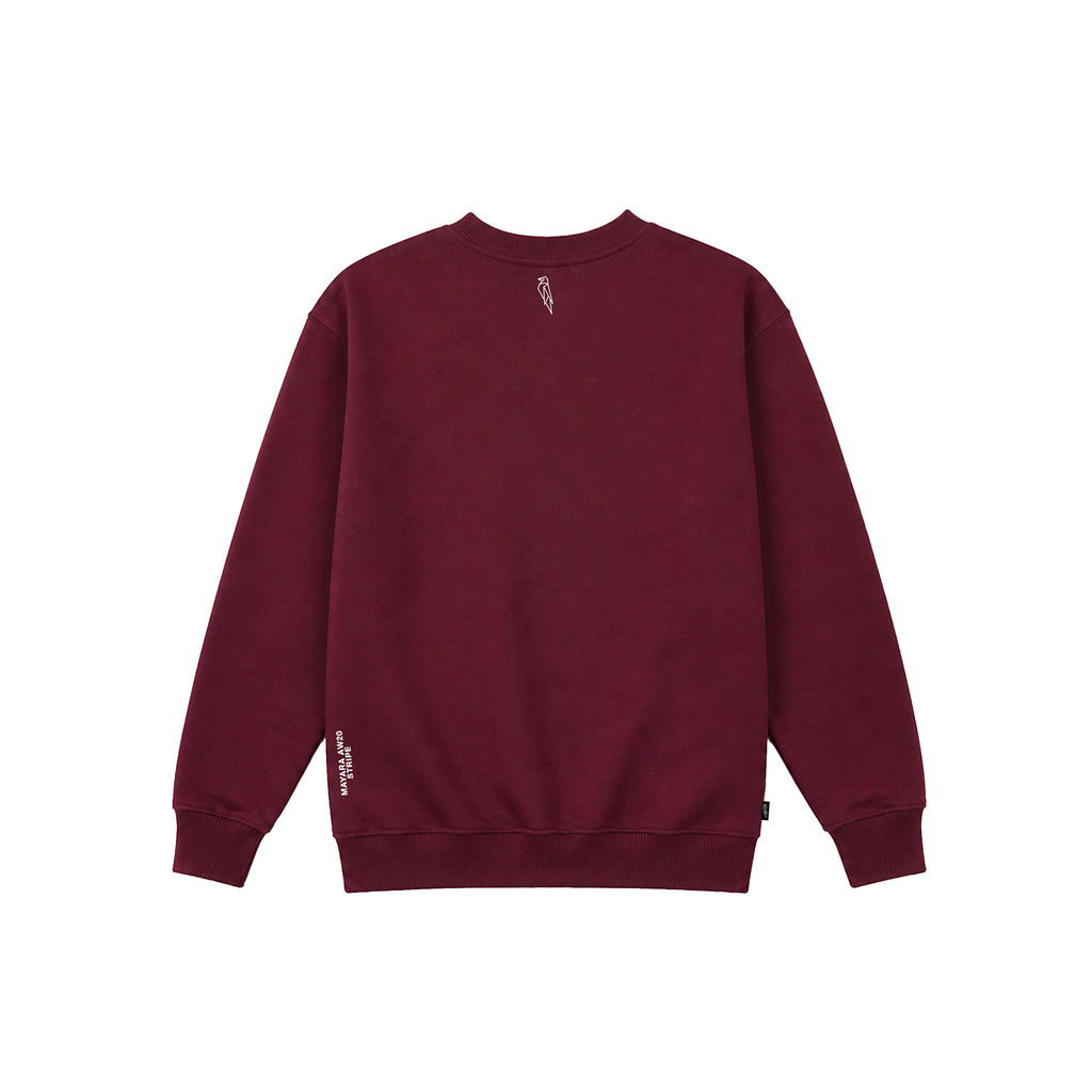 STRIPE | CREWNECK BURGUNDY