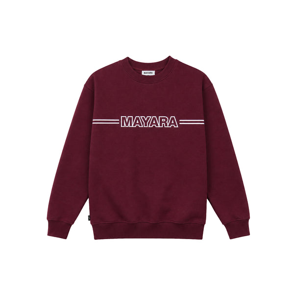 STRIPE | CREWNECK BURGUNDY