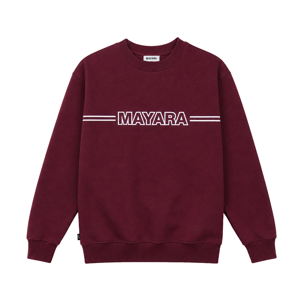 STRIPE | CREWNECK BURGUNDY