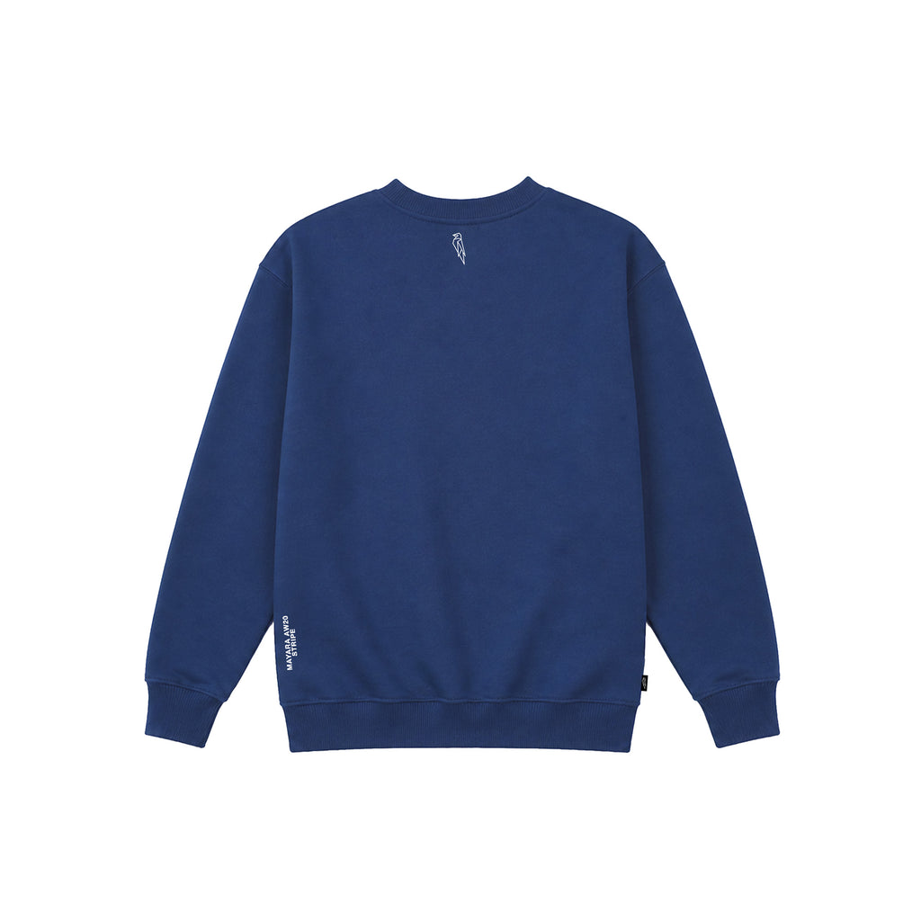 STRIPE | CREWNECK NAVY