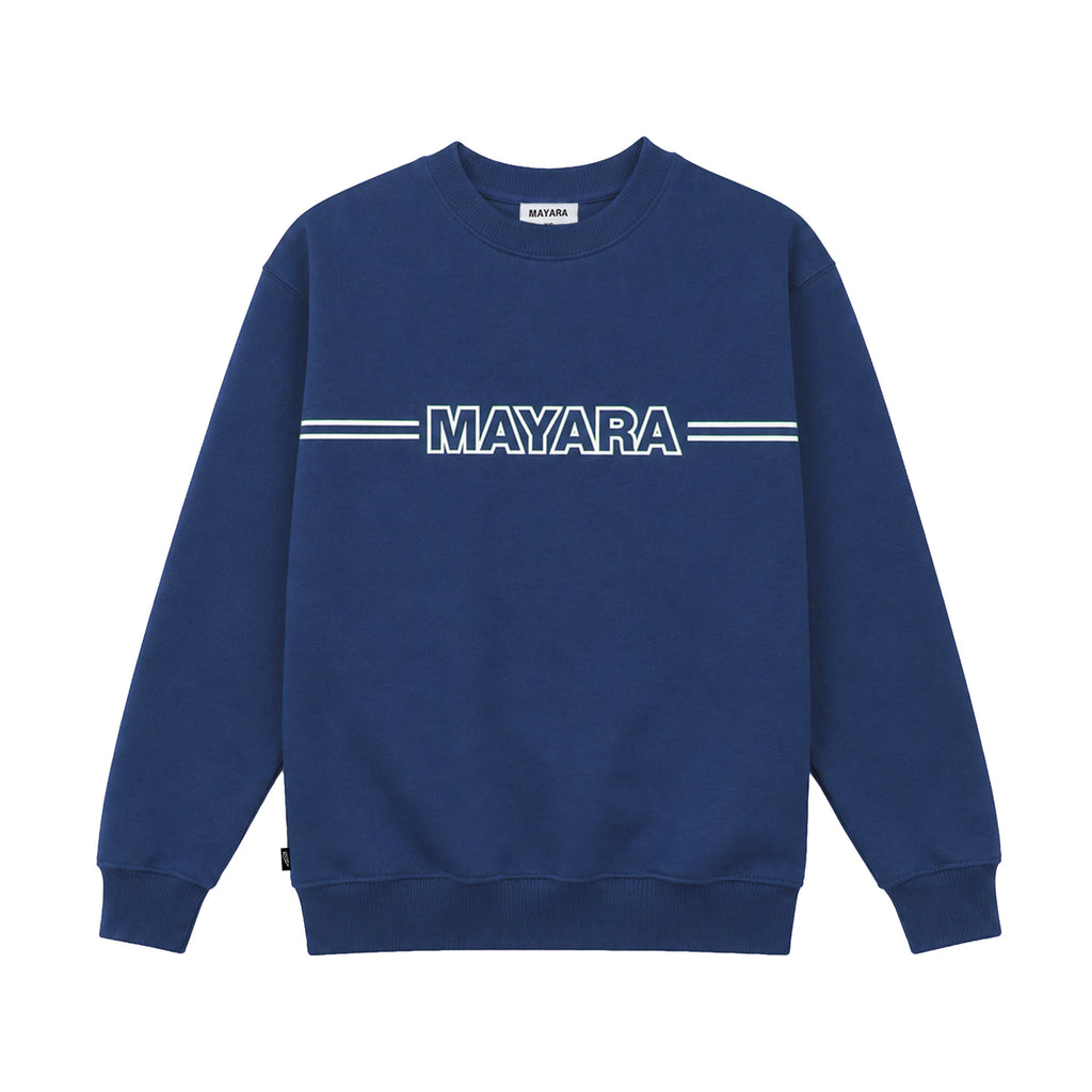 STRIPE | CREWNECK NAVY