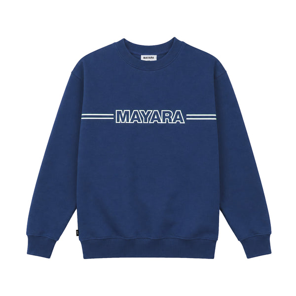 STRIPE | CREWNECK NAVY