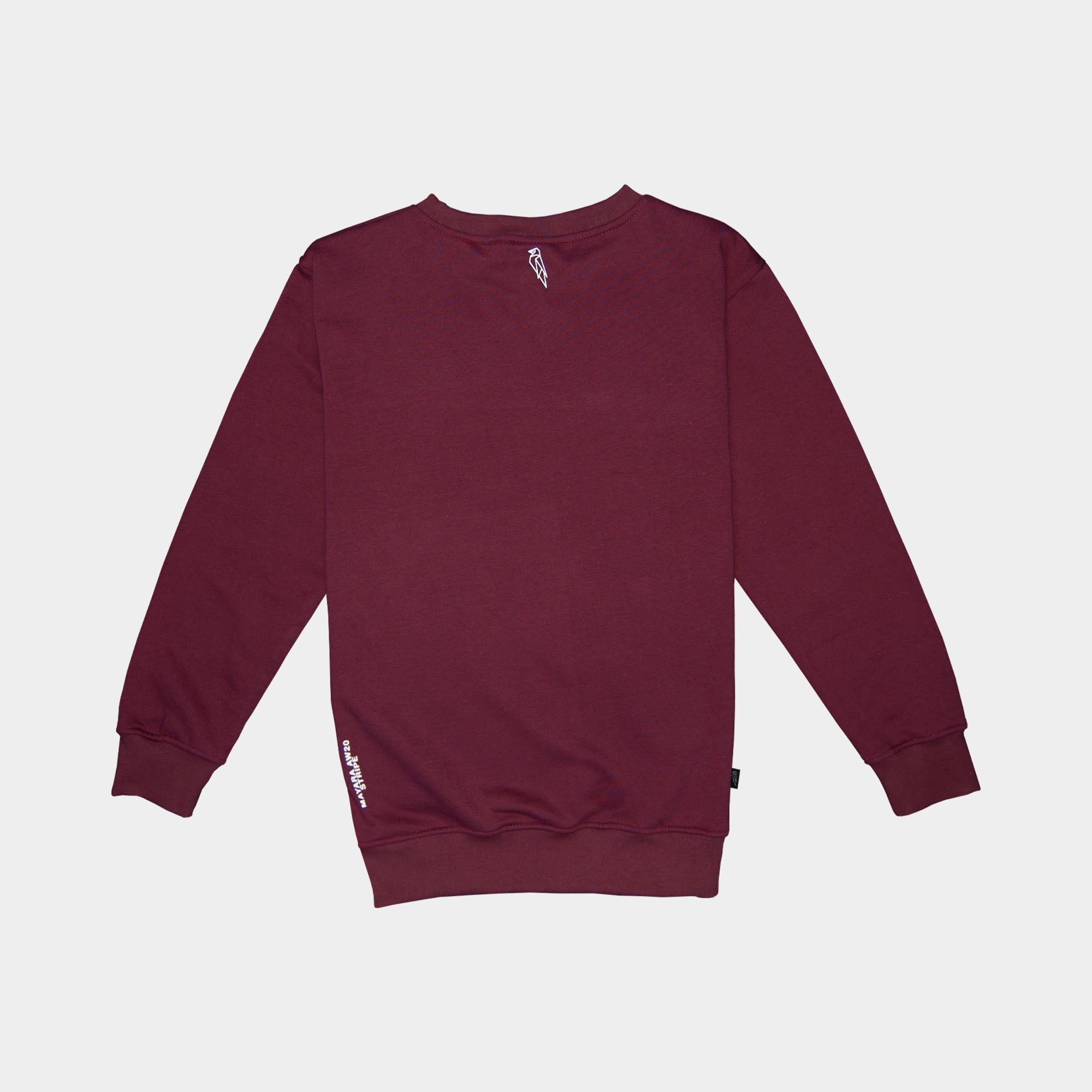 STRIPE | CREWNECK BURGUNDY
